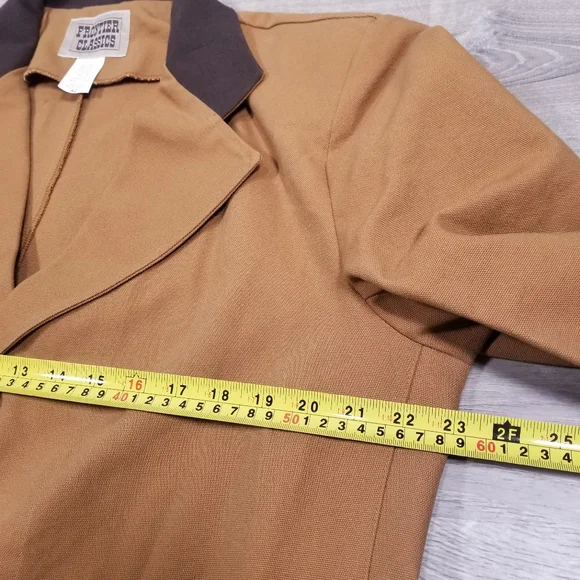 Frontier Classics Jacket 42 Brown Rancher Coat Cotton Canvas Western 3 Button